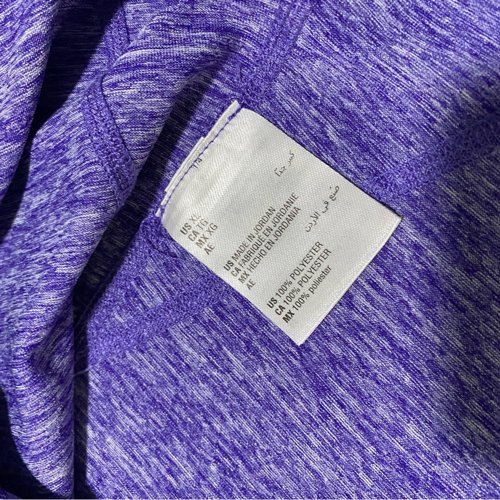 Women Sport Tee Extra Large XL Rapidry Tee Yoga Top Marled Purple T-Shirt - Picture 10 of 14
